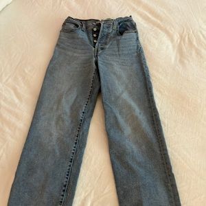 rib cage straight ankle jeans
